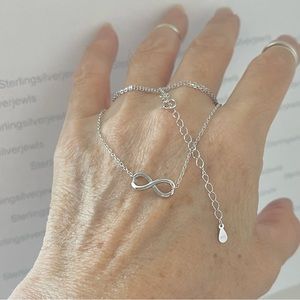 Sterling Silver Small Infinity Necklace, Love Necklace, Silver Necklaces